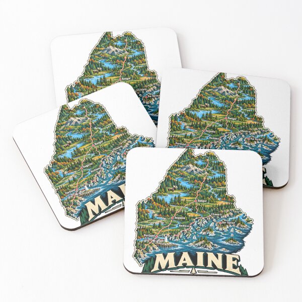 Item preview, Vintage Maine Travel Souvenir Landmark Gift designed and sold by MichaeIRellov.