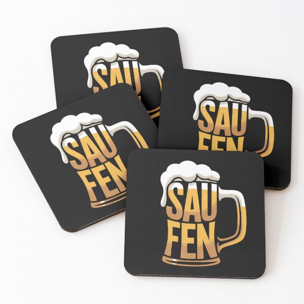Item preview, Saufen – lustiger Party Spruch zum Feiern designed and sold by LoFizzy.