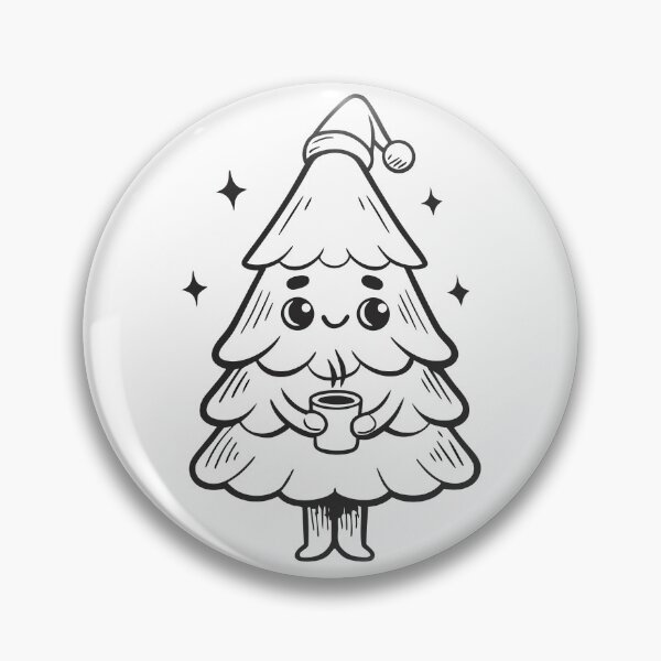Item preview, Christmas Tree with Coffee Cup Funny Classic Gift 1 designed and sold by OneLine Studio.