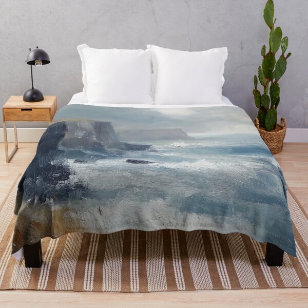 Item preview, Dramatic Sea Cliffs Coastal Oil Painting designed and sold by NatureSight.