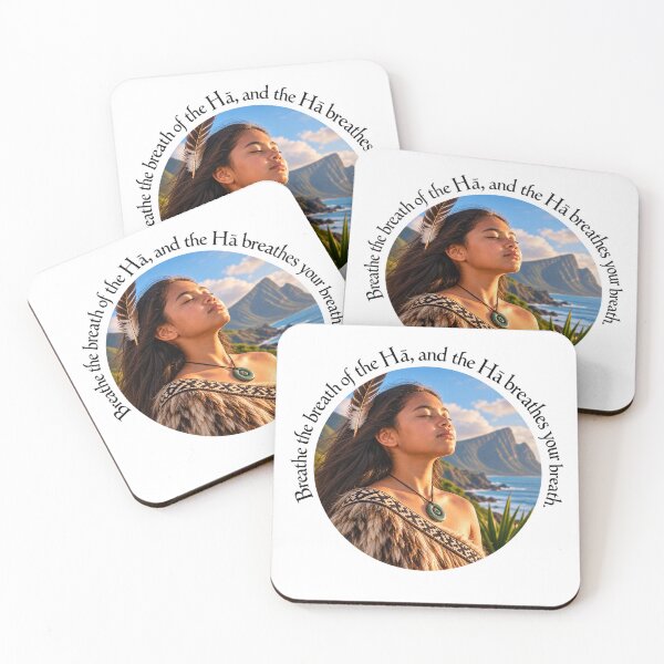 Item preview, Hawaii Resilience Proverb - Breathe the breath of the Hā | Pacific Art designed and sold by ShakaLife.org.