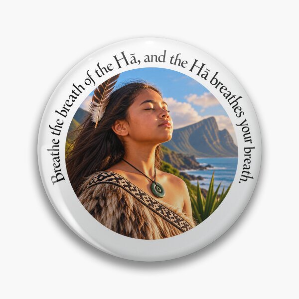 Item preview, Hawaii Resilience Proverb - Breathe the breath of the Hā | Pacific Art designed and sold by ShakaLife.org.