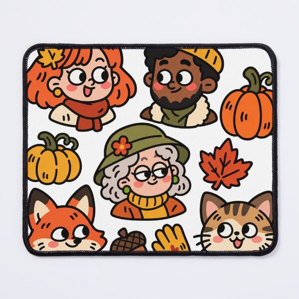 Item preview, Autumn Pumpkin Patch People and Animal Doodles designed and sold by The198X.