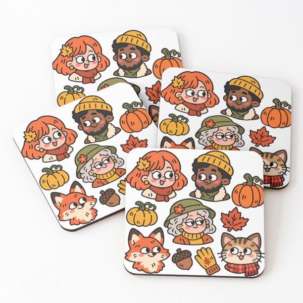 Item preview, Autumn Pumpkin Patch People and Animal Doodles	 designed and sold by The198X.