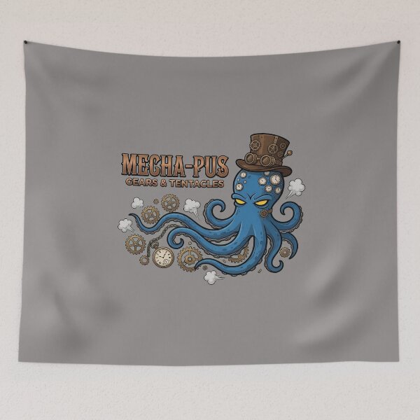 Item preview, Cool Blue Octopus Mascot Design-10 designed and sold by PatrickMalchare.