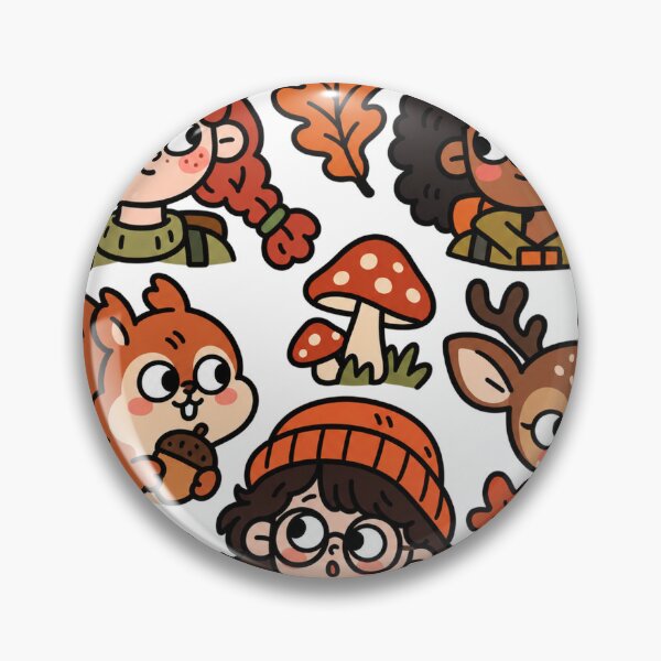 Item preview, Autumn Forest Walk People and Animal Doodles designed and sold by The198X.