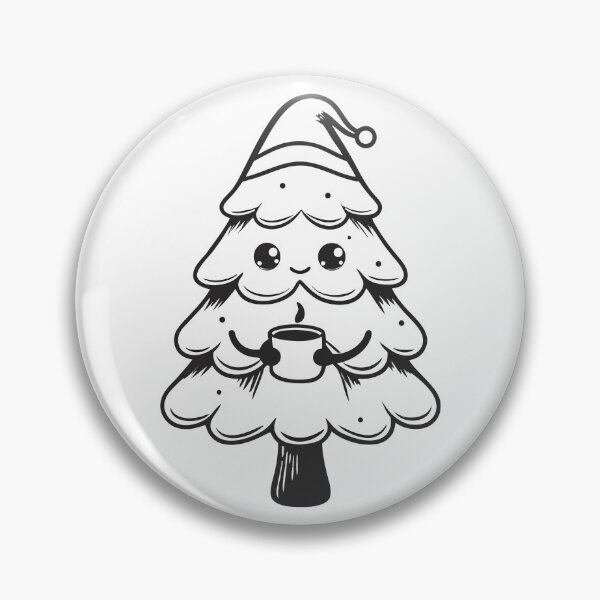 Item preview, Christmas Tree with Coffee Cup Funny Classic Gift 1 designed and sold by OneLine Studio.
