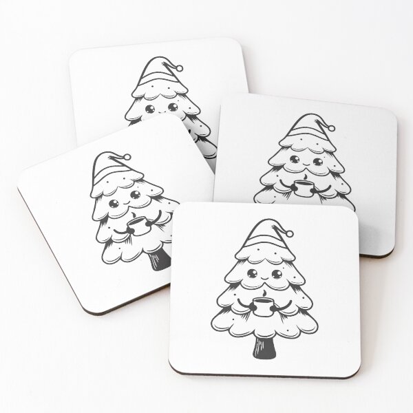 Item preview, Christmas Tree with Coffee Cup Funny Classic Gift 1 designed and sold by OneLine Studio.
