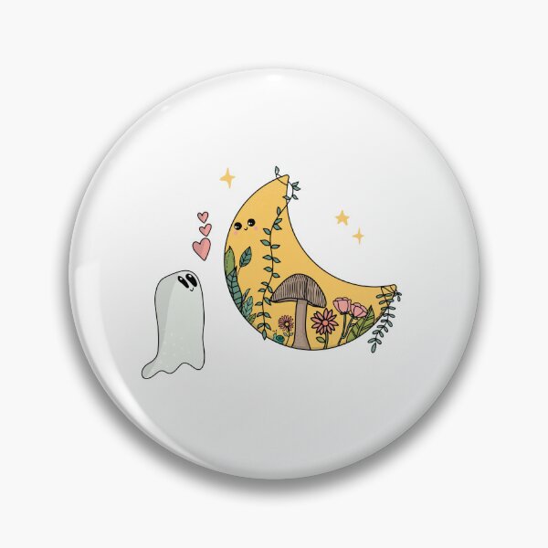 Item preview, Ghost And Moon Love Ghost Moon Garden designed and sold by OllieKotaDes.