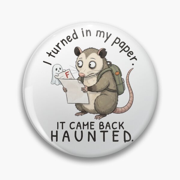 Item preview, I Turned In My Paper. It Came Back Haunted. designed and sold by ChernotytskaArt.
