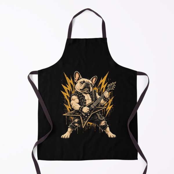 Item preview, Bulldog Dog Playing Guitar Rock designed and sold by fairmont-press.