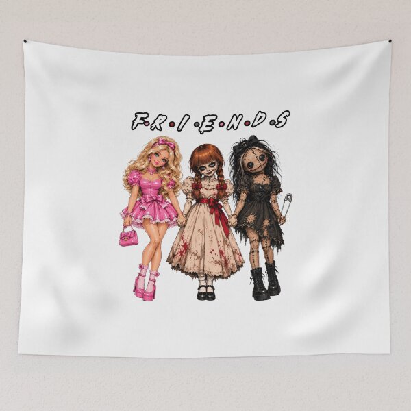 Item preview, Spooky Besties - Unlikely Doll Friends designed and sold by Addy77shop.