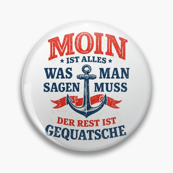 Item preview, "Moin ist alles" (a saying) – Vintage typography with anchor designed and sold by Pineapple-Tree.