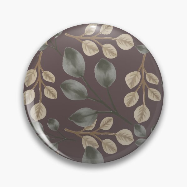 Item preview, Botanical Foliage Brown Dusty Mauve Seamless Pattern Art designed and sold by ​Jyoti Digital Artist.
