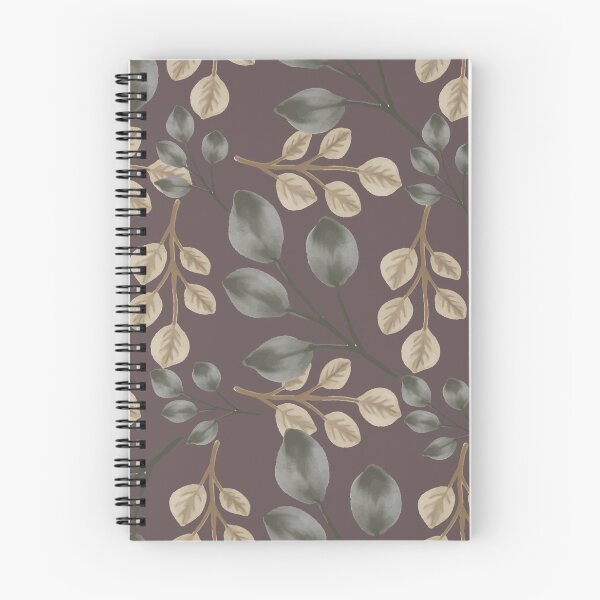 Item preview, Botanical Foliage Brown Dusty Mauve Seamless Pattern Art designed and sold by ​Jyoti Digital Artist.