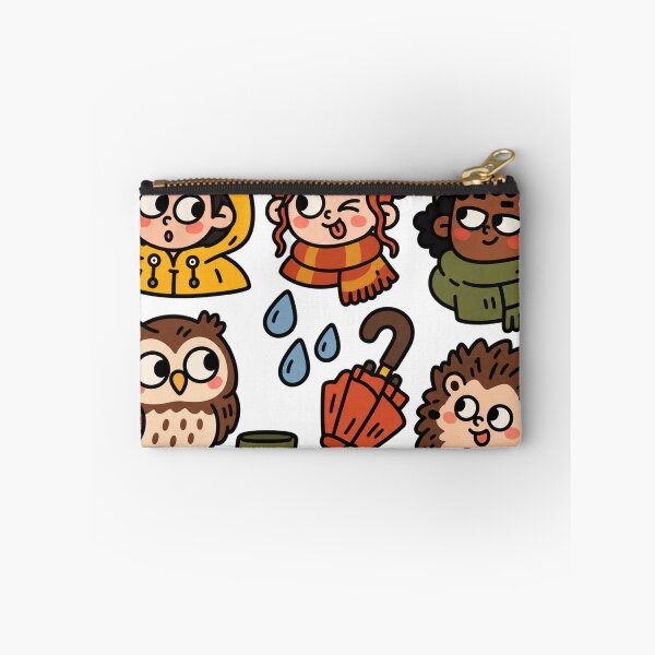 Item preview, Rainy Autumn Day People and Animal Doodles designed and sold by The198X.
