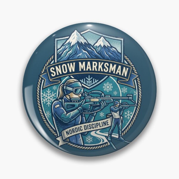 Item preview, Biathletes and Mountains Men Women Biathlon Ski designed and sold by Guess4best.