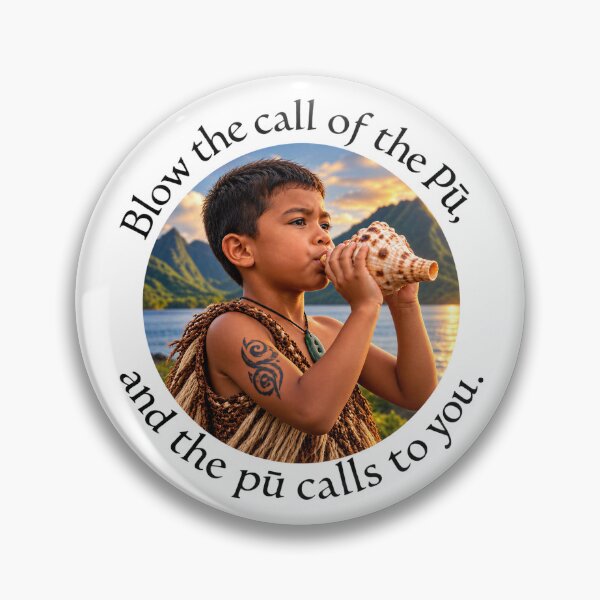 Item preview, Hawaii Leadership Chiasmus Proverb - Blow the call of the pū | Island Wisdom Art designed and sold by ShakaLife.org.
