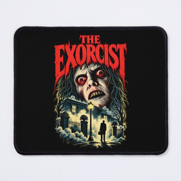 Item preview, The Exorcist Vintage Horror Movie Poster | Classic 1970s Horror Film Art designed and sold by DopeyRobot.