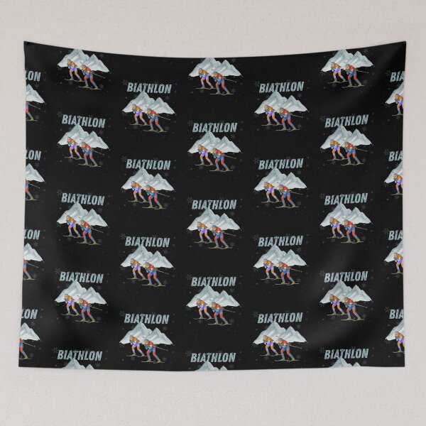 Item preview, Biathletes and Mountains Men Women Biathlon Ski designed and sold by Guess4best.