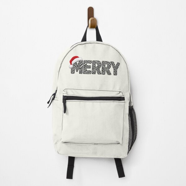 Item preview, Zebra Print Christmas Lettering with Santa Hat designed and sold by annenambiro.