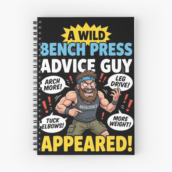 Item preview, A wild bench press advice guy appeared - gym humor designed and sold by mnkyride.