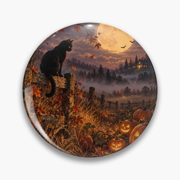 Item preview, Halloween Spooky Cat designed and sold by RobertMartinArt.