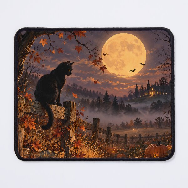 Item preview, Halloween Spooky Cat designed and sold by RobertMartinArt.