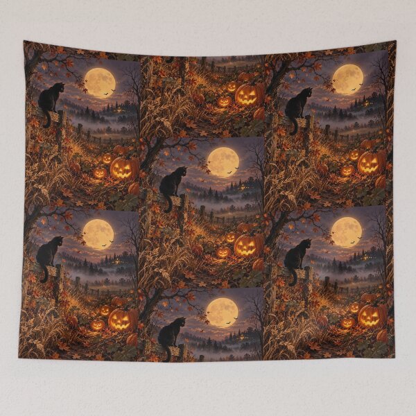Item preview, Halloween Spooky Cat designed and sold by RobertMartinArt.