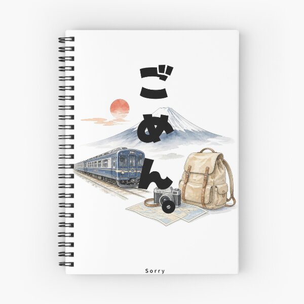 Item preview, Gomen - Sorry | Japan Train Trip | Japanese Design designed and sold by JapanMemoir.