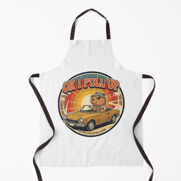 Item preview, Funny Retro Sunset Ok I Pull Up Capybara Meme Gift designed and sold by Arc2020.