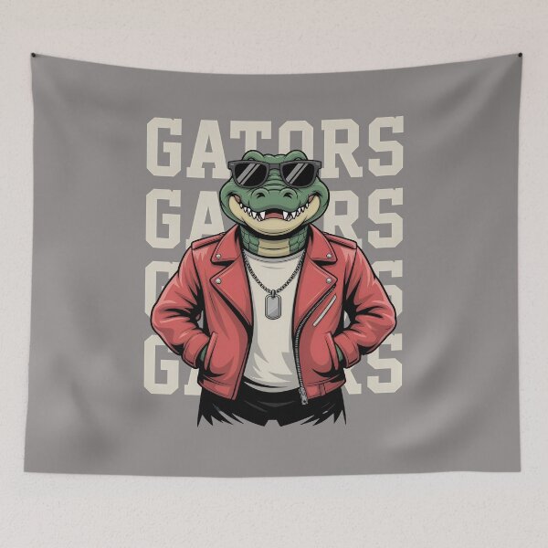 Item preview, Cool Gators Biker Alligator Mascot Design-7 designed and sold by PatrickMalchare.