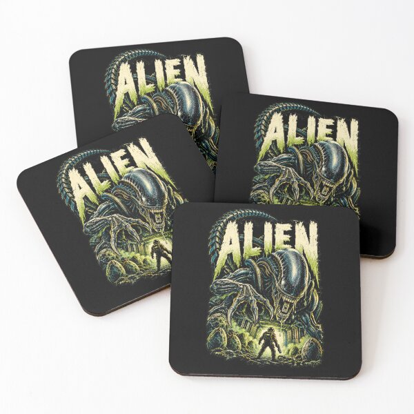 Item preview, Alien Vintage Horror Movie Poster | Retro Sci-Fi Horror Xenomorph Art designed and sold by DopeyRobot.