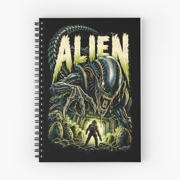 Item preview, Alien Vintage Horror Movie Poster | Retro Sci-Fi Horror Xenomorph Art designed and sold by DopeyRobot.