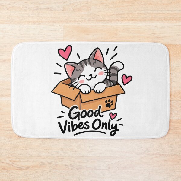 Item preview, Good Vibes Only Cat designed and sold by Down Zero.