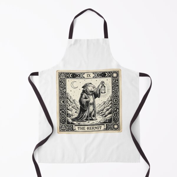 Item preview, The Hermit Tarot Card Aesthetic Funny Capybara Lover designed and sold by Arc2020.