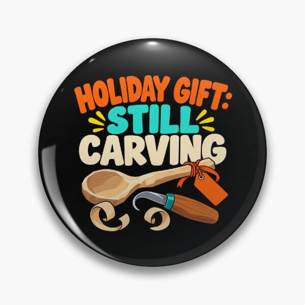 Item preview, Holiday Gift Still Carving Spoon Carver Christmas Humor designed and sold by DreamLayerStudio.