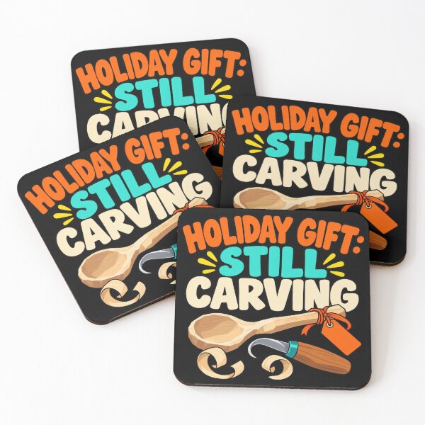 Item preview, Holiday Gift Still Carving Spoon Carver Christmas Humor designed and sold by DreamLayerStudio.