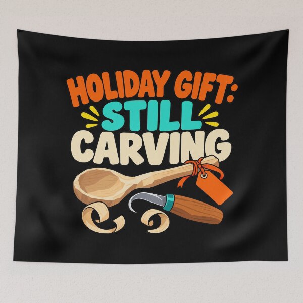 Item preview, Holiday Gift Still Carving Spoon Carver Christmas Humor designed and sold by DreamLayerStudio.