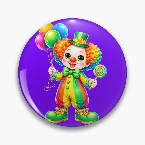 Item preview, Colorful Rainbow Clown with Balloons designed and sold by MagicCrystal.