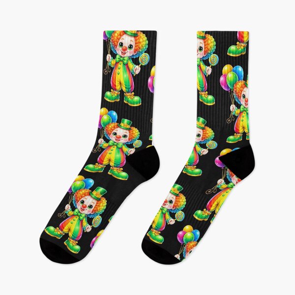 Item preview, Colorful Rainbow Clown with Balloons designed and sold by MagicCrystal.