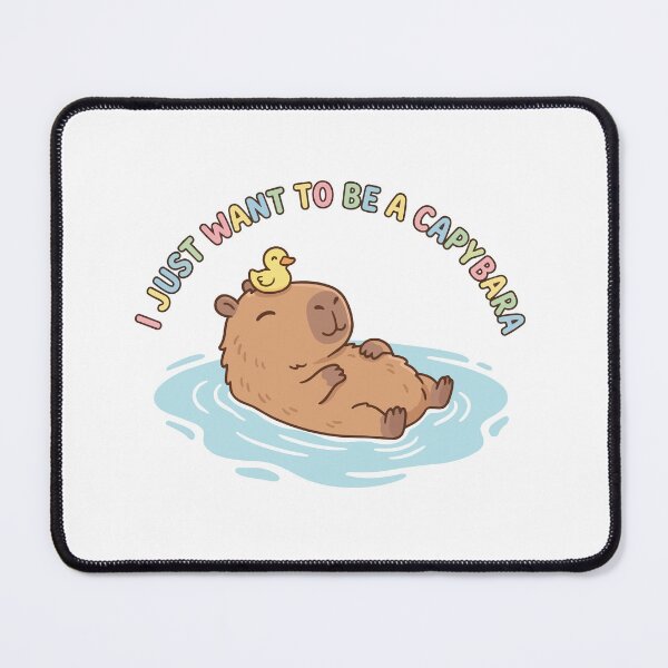 Item preview, I Just Want To Be A Capybara Cute Mental Health Humor designed and sold by Arc2020.