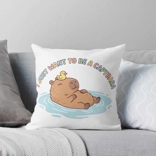 Item preview, I Just Want To Be A Capybara Cute Mental Health Humor designed and sold by Arc2020.
