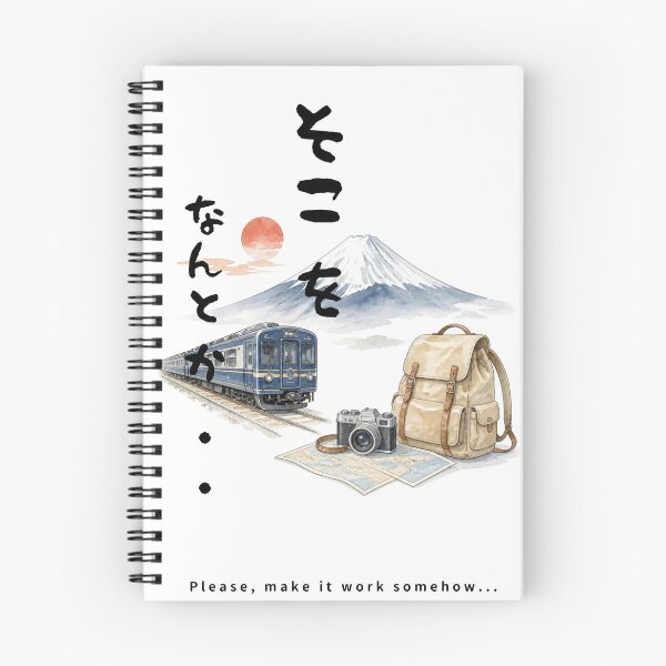 Item preview, Soko wo Nantoka - Please Work With Me | Japan Train Trip | Japanese Design designed and sold by JapanMemoir.