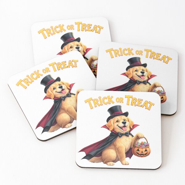 Item preview, Cute Golden Retriever Halloween Art designed and sold by Kedspicedesign.