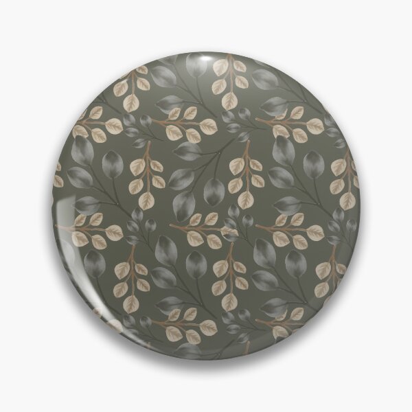 Item preview, Botanical Foliage Dusty Olive Gray Seamless Pattern Art designed and sold by ​Jyoti Digital Artist.