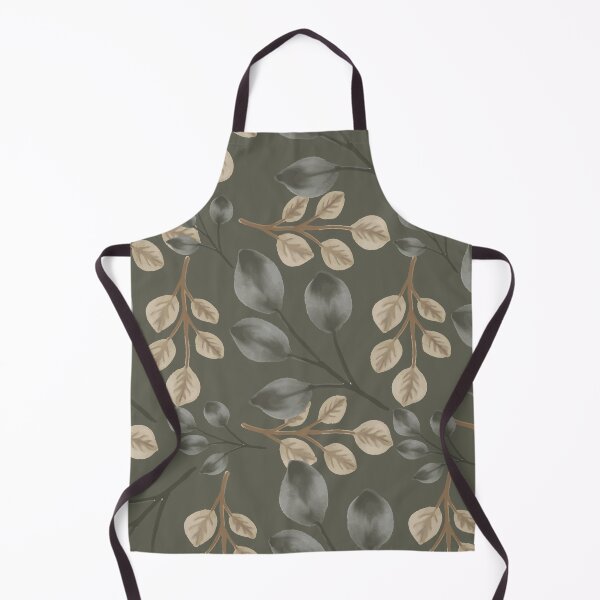 Item preview, Botanical Foliage Dusty Olive Gray Seamless Pattern Art designed and sold by ​Jyoti Digital Artist.