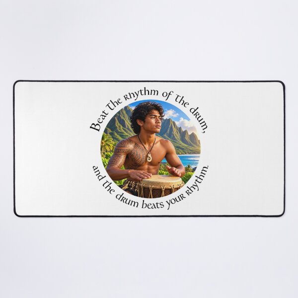 Item preview, Polynesian Joy Proverb - Beat the rhythm of the drum | Pacific Art designed and sold by ShakaLife.org.