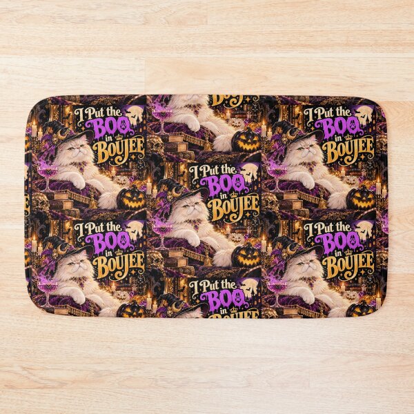 Item preview, I Put the Boo in Boujee – Glamorous Halloween Cat Witch Design designed and sold by Pop, Culture and Stuff.