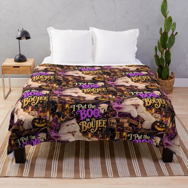Item preview, I Put the Boo in Boujee – Glamorous Halloween Cat Witch Design designed and sold by Pop, Culture and Stuff.
